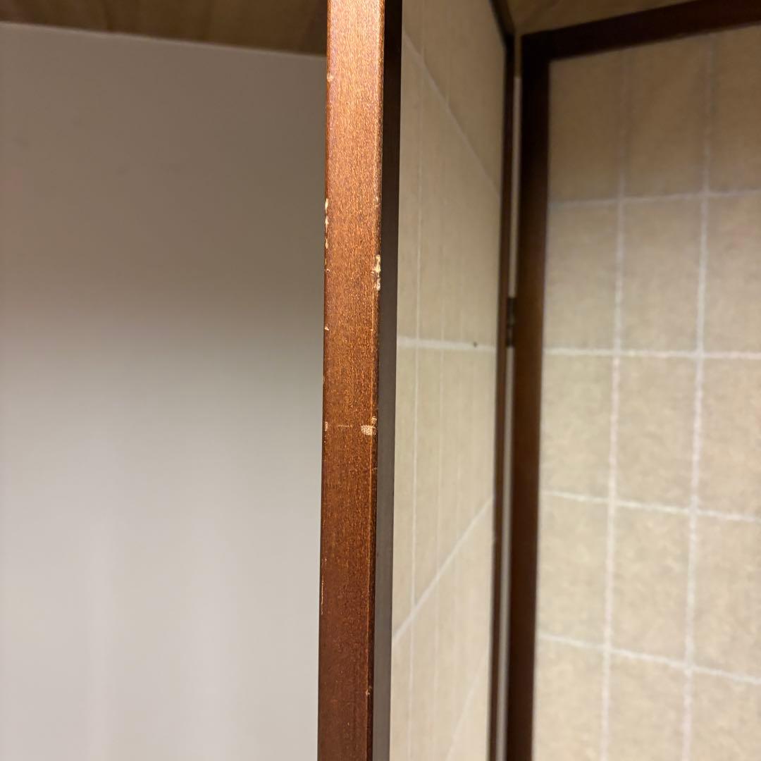 和風パーテーション　木製　障子　6連