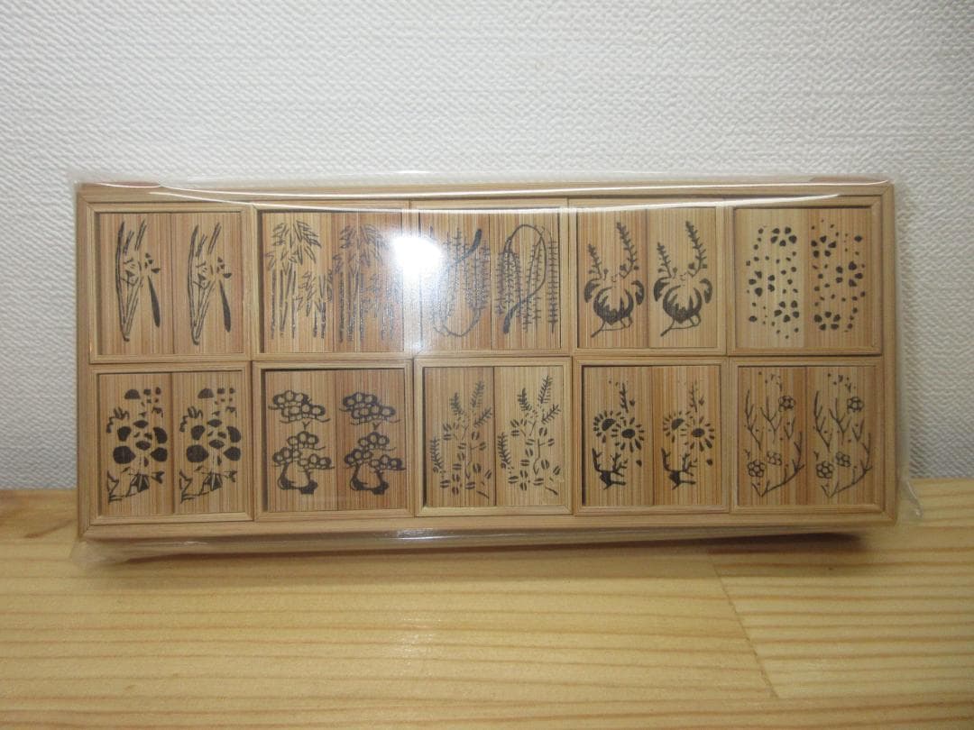 送料込【逢絢亭】茶道具 七事式道具 十種香札 白竹 木製