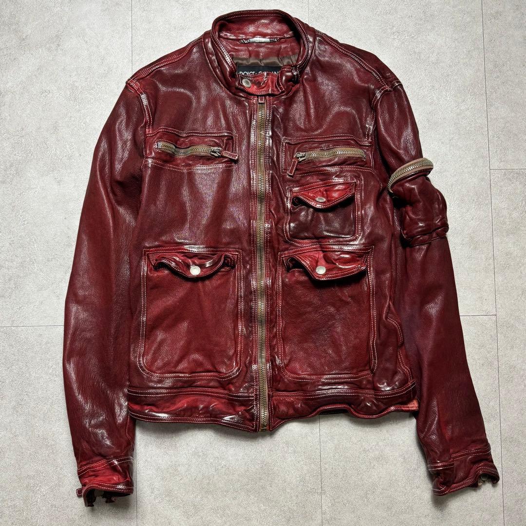 ジャケット・アウター Dolce&Gabbana 06ss leather jacket
