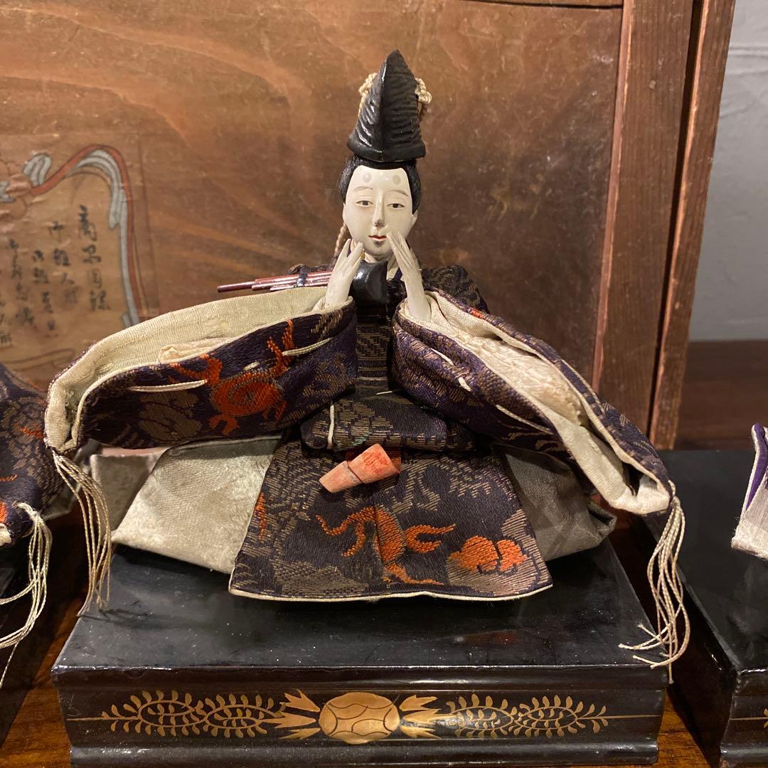 大正 三越 高砂人形 共箱付き 東照齊安新作 骨董品 古道具 コレクション
