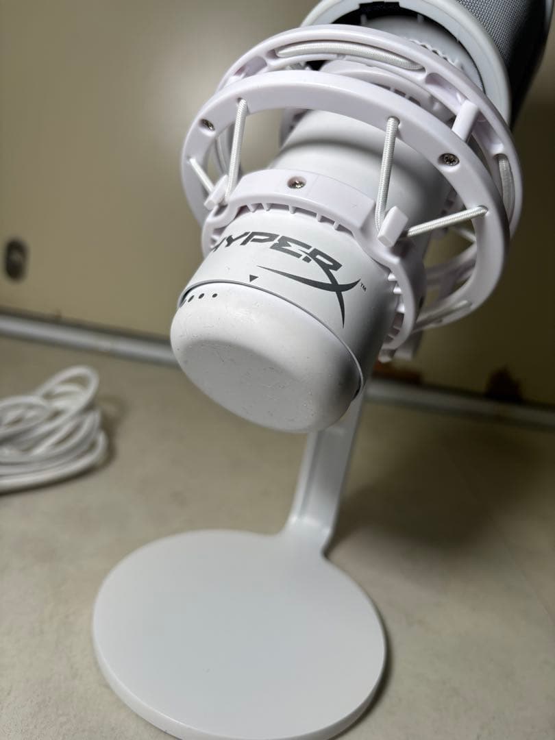 HyperX QuadCast S ホワイト スタンドマイク