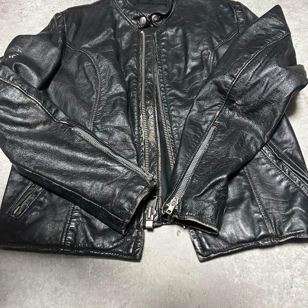 80s BROOKS USA製 シングル レザージャケット　本革