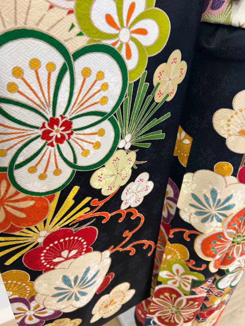 ふ25 振袖フルセット　振袖セット　 成人式　振袖　正絹　レトロ