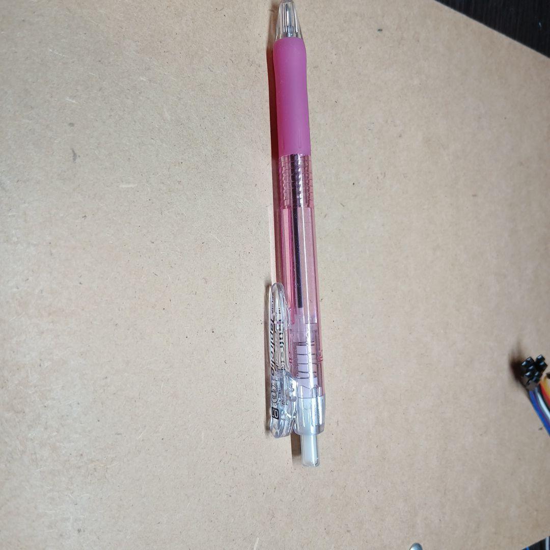 ピンク ボールペン クリアボディ