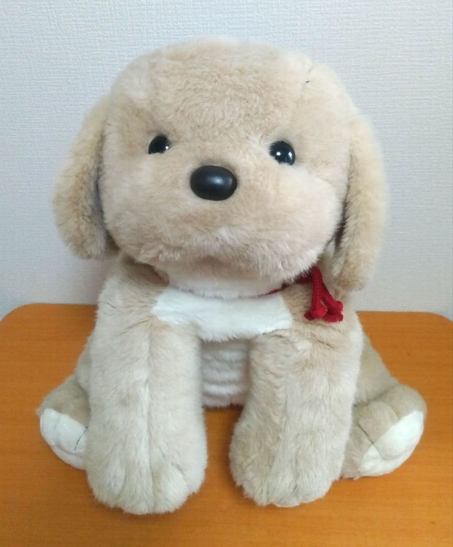 うめ吉 くたくた 特大 ぬいぐるみ ベージュ 2L BIG 1983 レトロ 犬