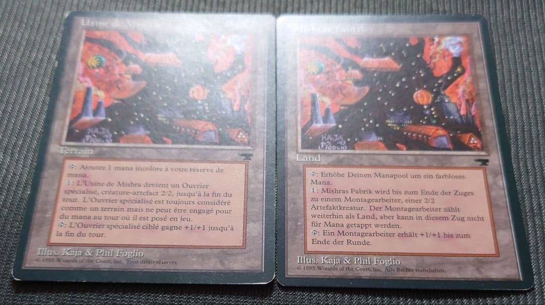 mtg 超高騰中 2枚セット 他言語 黒枠 初版 ミシュラの工廠 ren