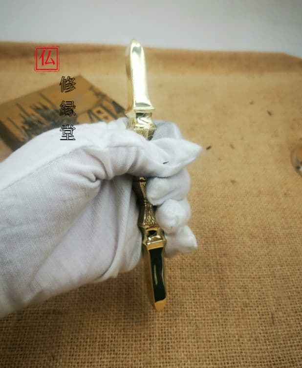 【修縁堂】密教法具 真鍮製 金剛杵 一鈷杵 寺院用仏具