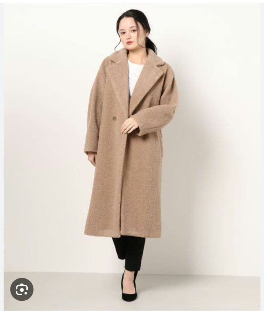 【タグ付き未使用、超美品】CADUNE ボアロングチェスターコート