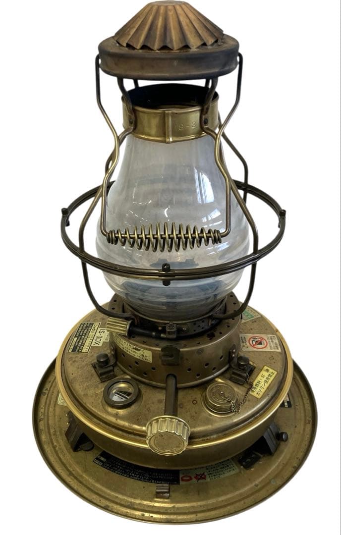 ニッセン（日本船燈）石油ストーブ フリージア IS-3DX レトロ 真鍮製