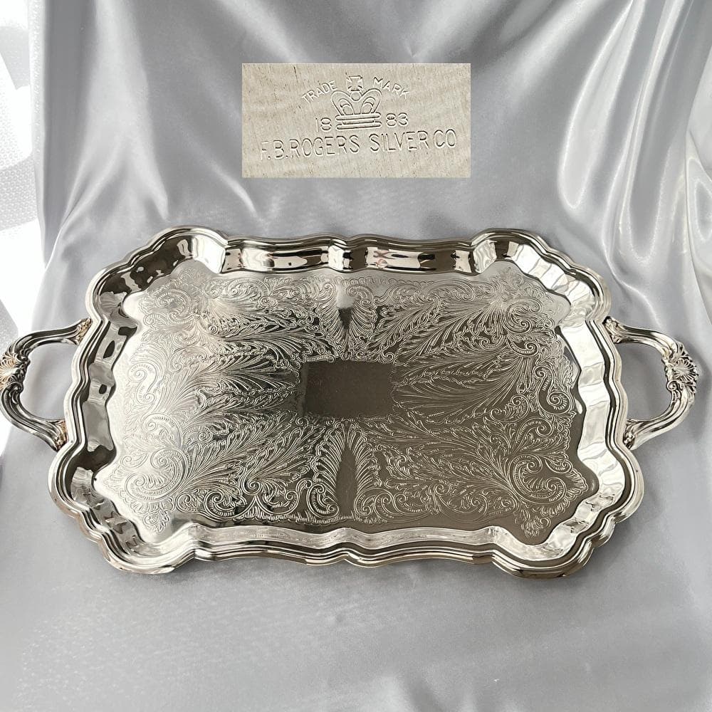 【F.B.Rogers】ティーサービス 5点 ティーポット / トレー