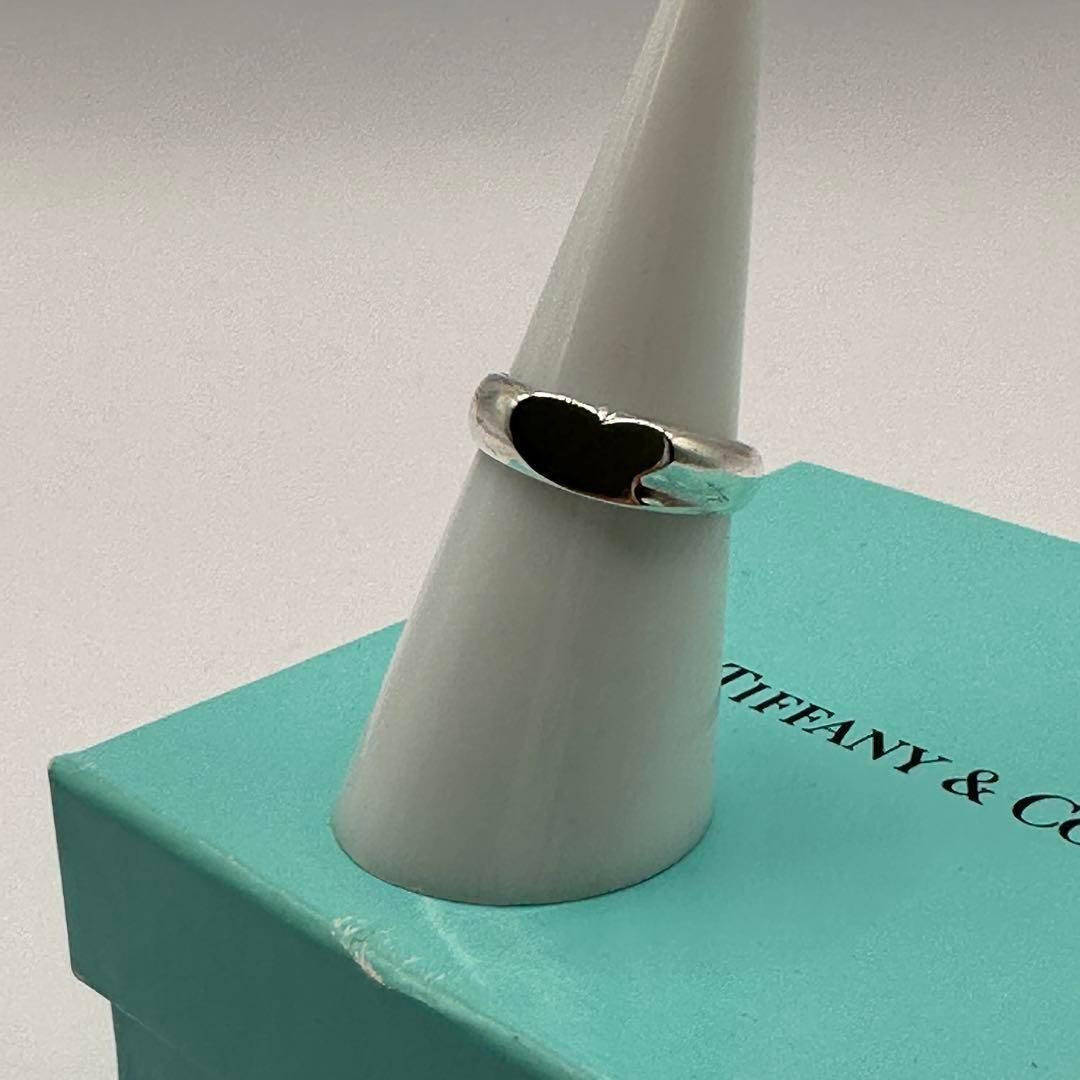 オールド ティファニー 925リング ハートモチーフ 約12号 シンプルデザイン