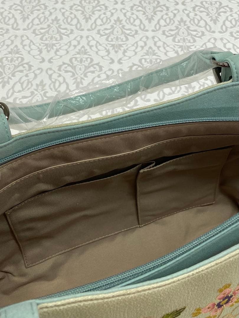 岡重謹製 未使用品 OKAJIMA バッグ 京友禅 金彩 葡萄唐草 正絹