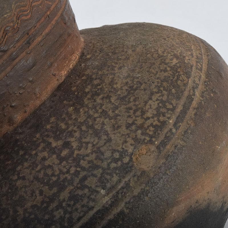 朝鮮美術　須恵器　新羅土器　新羅無細土　壷　C　R9089