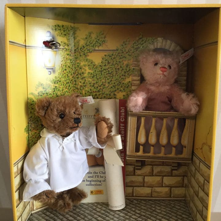 レア❗️シュタイフ　英国　ハロッズ限定品　ロミオとジュリエット　イギリス