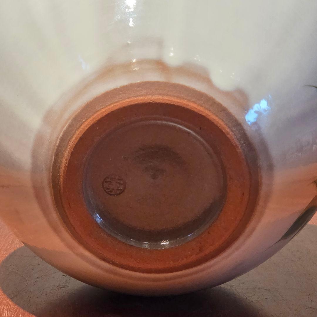 京焼 清水焼 陶あん 陶葊 牡丹 花瓶 高25cm 日本製 白掛牡丹 花器 花生