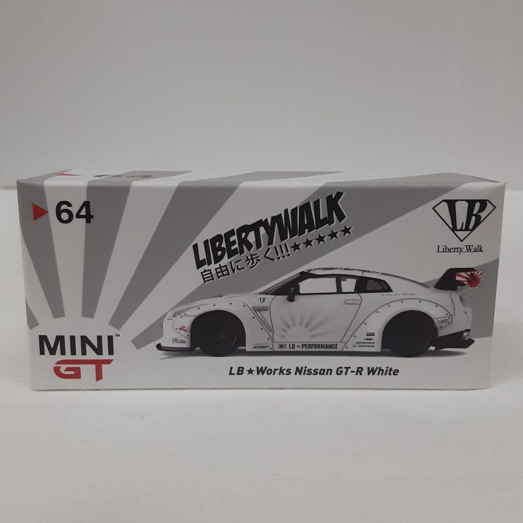 MiNiGT 64 LB Works Nissan GT-R ホワイト