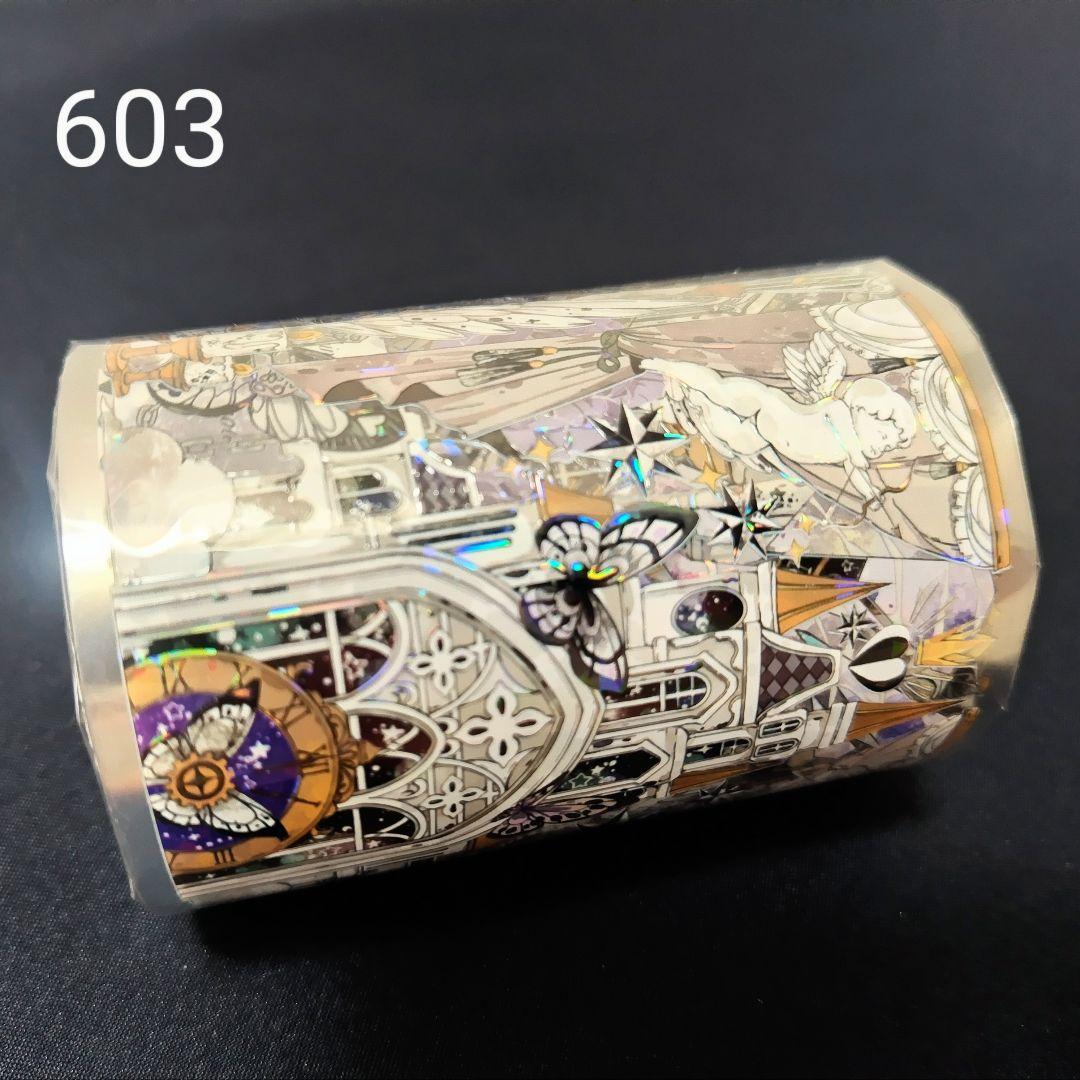 巻売 603★ 海外 マスキングテープ マステ PET 花 薔薇 装飾 贝壳光