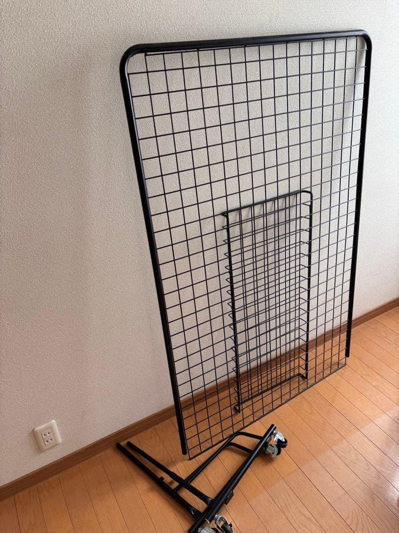 移動可能なディスプレイラック ブラック3台