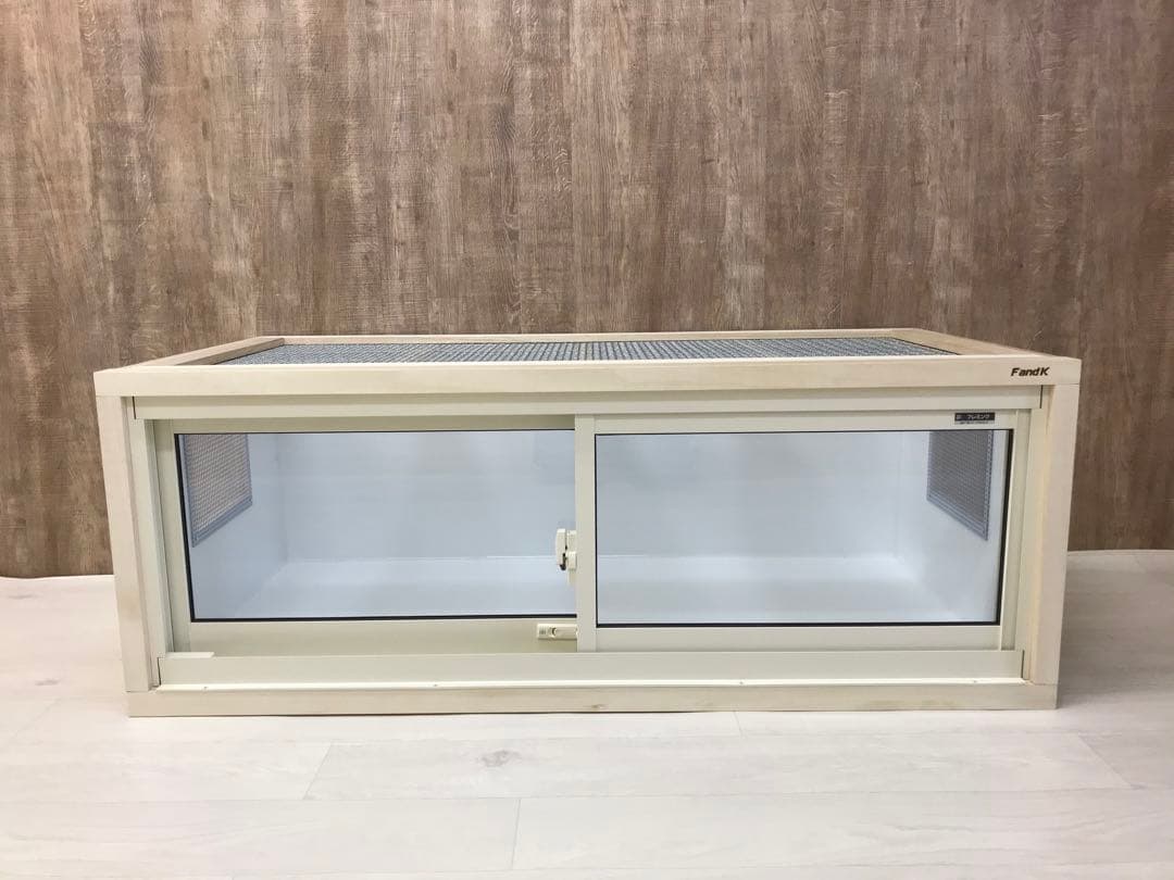 ＦandＫ爬虫類木製ケージ　アルミサッシ仕様　1200×600×450