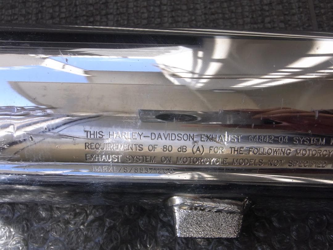 ハーレースポーツスター04～13純正北米マフラーパインバレー12mmパンチアウト