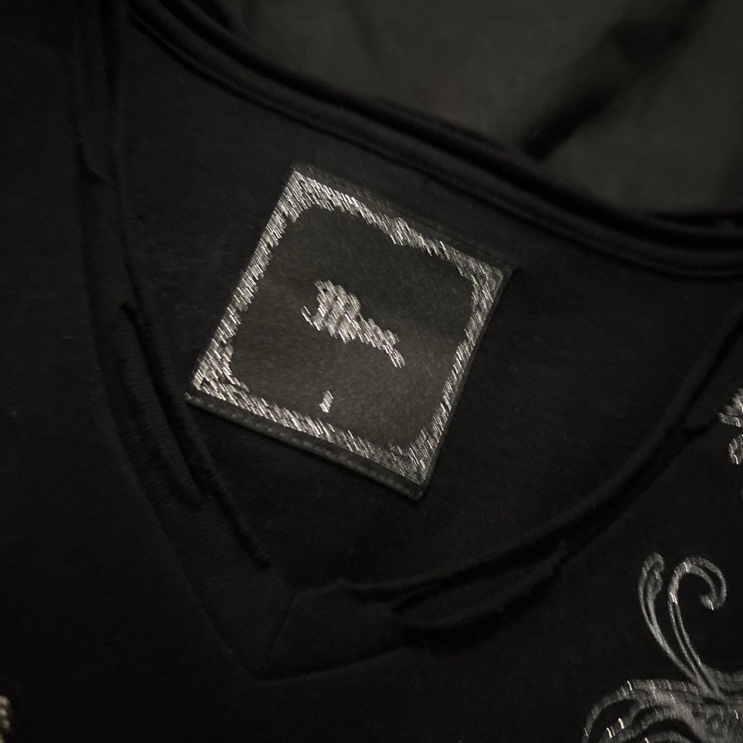 00s archive midas ラメ トライバル レイヤード カットソー