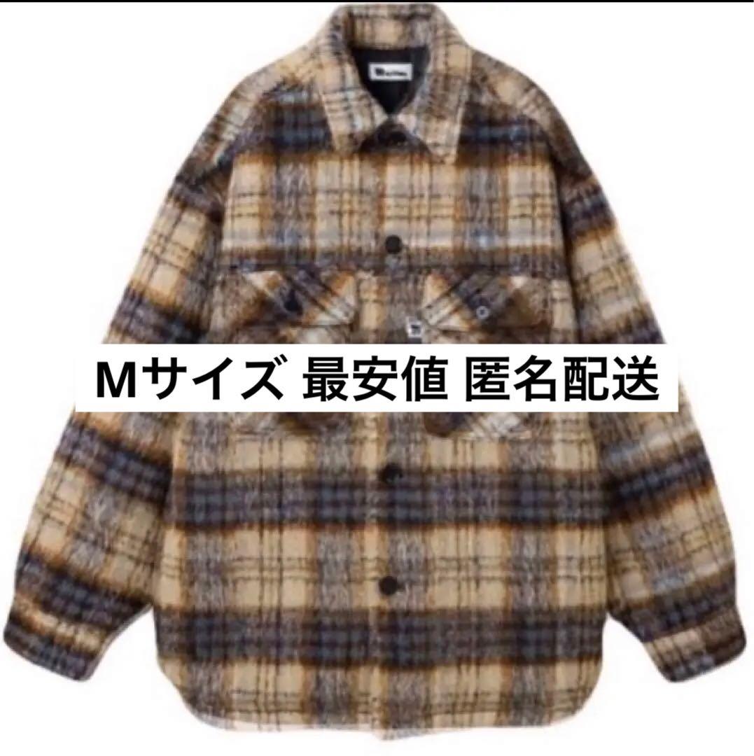 Naptime. チェック中綿ジャケット アイボリー