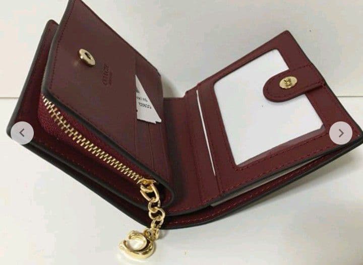 新品未使用コーチ二つ折り財布キャット猫ブラウンレディースメンズ送料無料即日発送