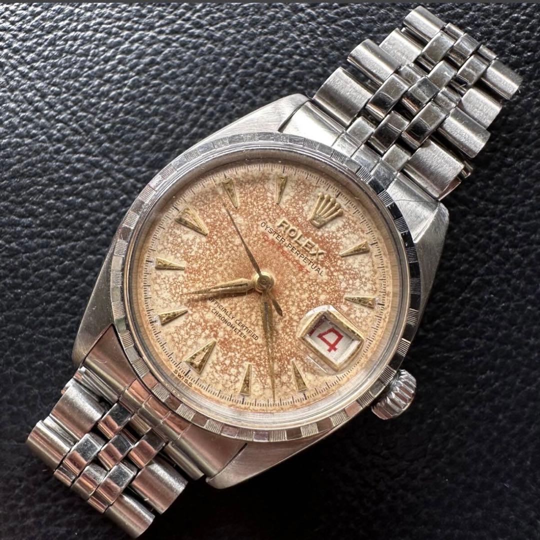 希少 ROLEX 初期型 デイトジャスト ビッグバブルバック Ref.6305