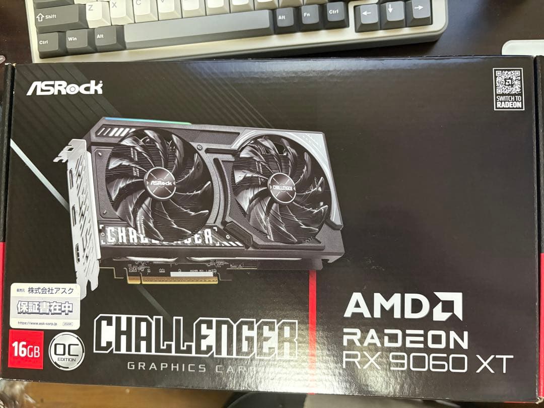 K*I様 ASRock Radeon RX 9060 XT 16GB