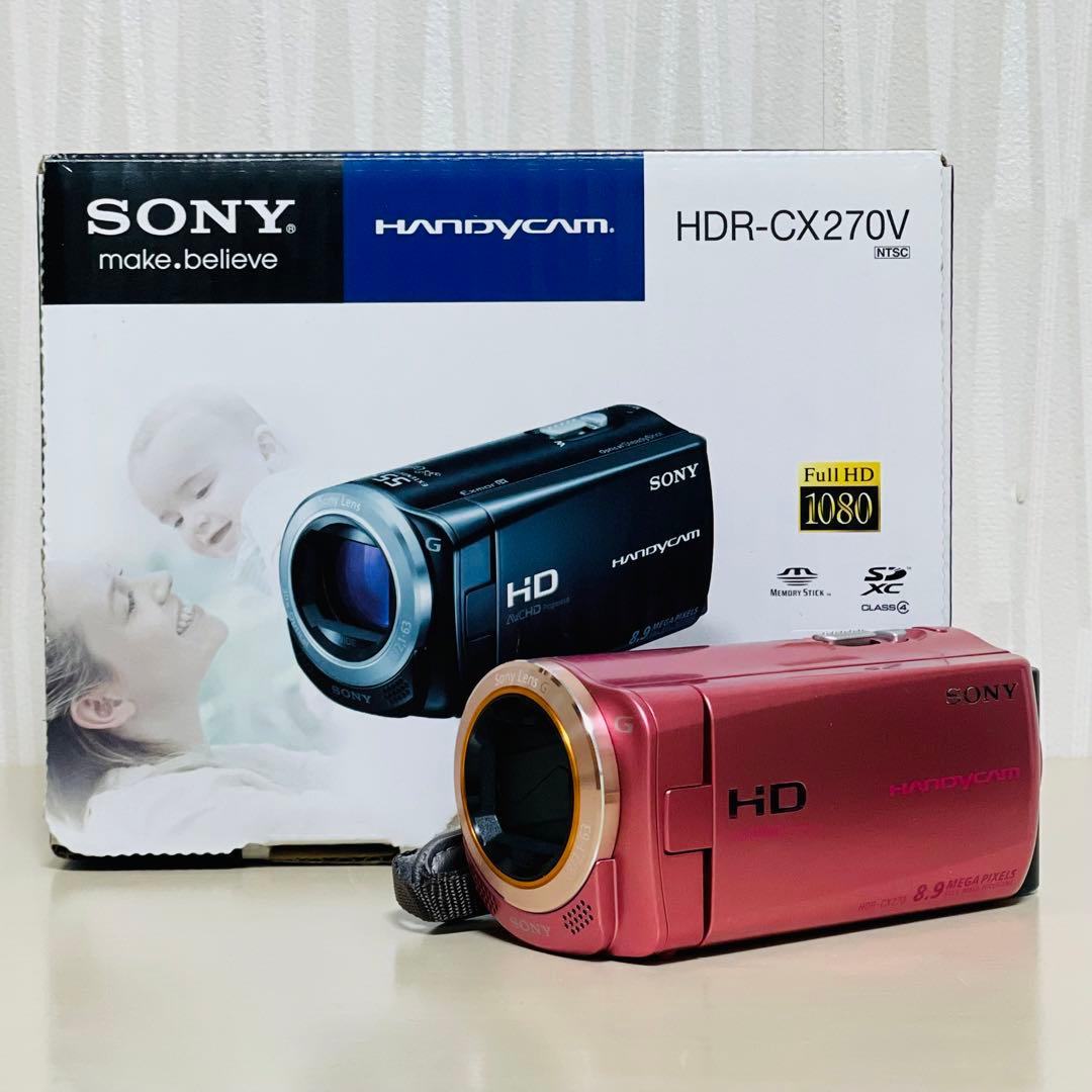 SONY ソニー HDR-CX270 ハンディカム ビデオカメラ ピンク