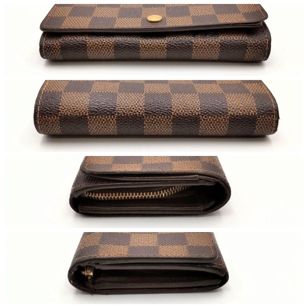 【正規品】ルイヴィトン　ダミエ　ポルトモネビエトレゾール　二つ折り財布