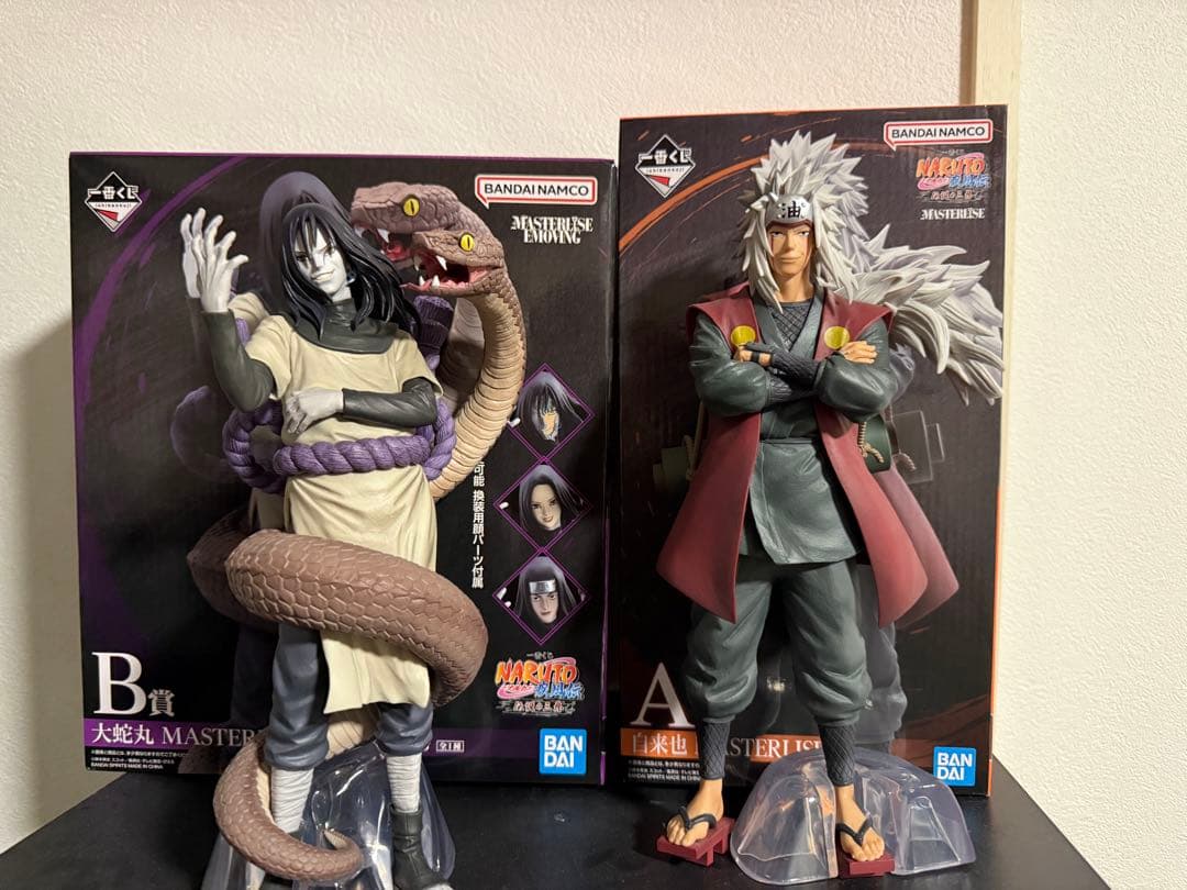 一番くじ　NARUTO 伝説の三忍　A賞　自来也　B賞　大蛇丸　2点セット