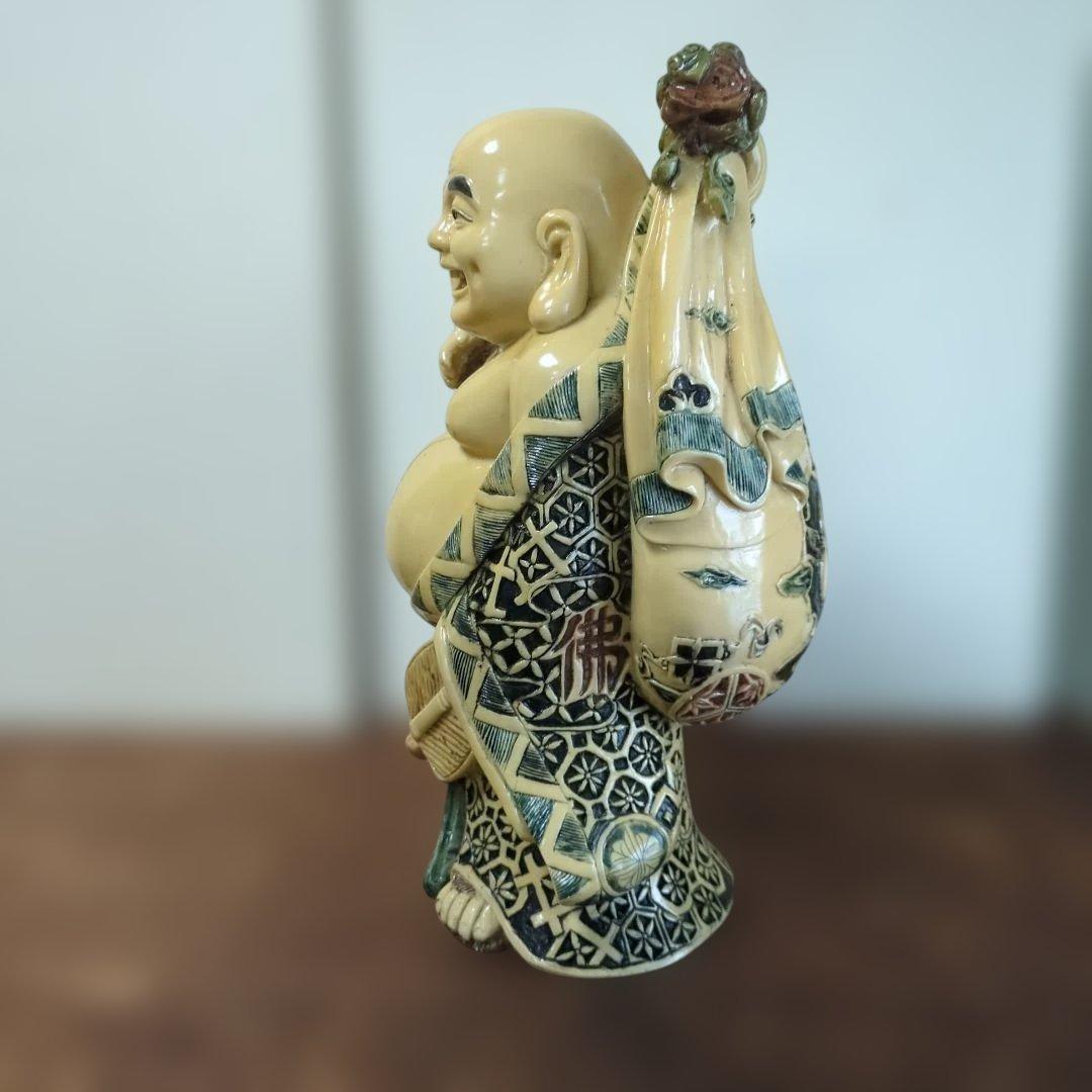 骨董 布袋 ほてい 中国 縁起物 仏像 置物 レトロ 美品 飾り 七福神