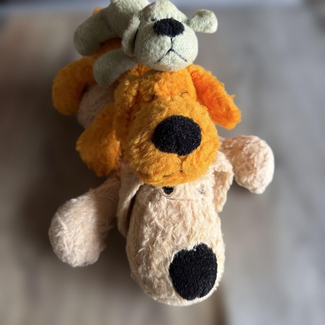 C OM O &R AYクタクタ犬レトロ子犬のルークセット売り⭐︎