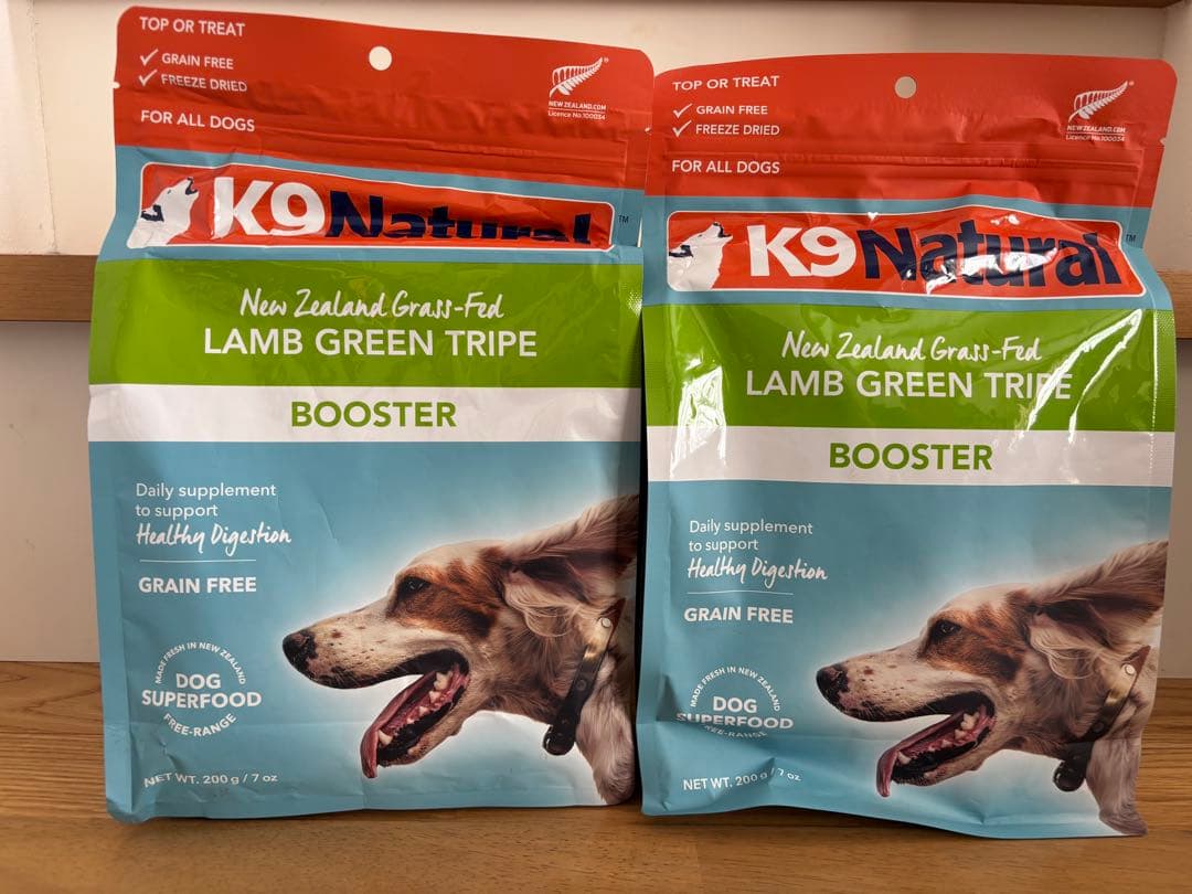 K9 Natural ラム グリーントライプ ブースター 2袋セット