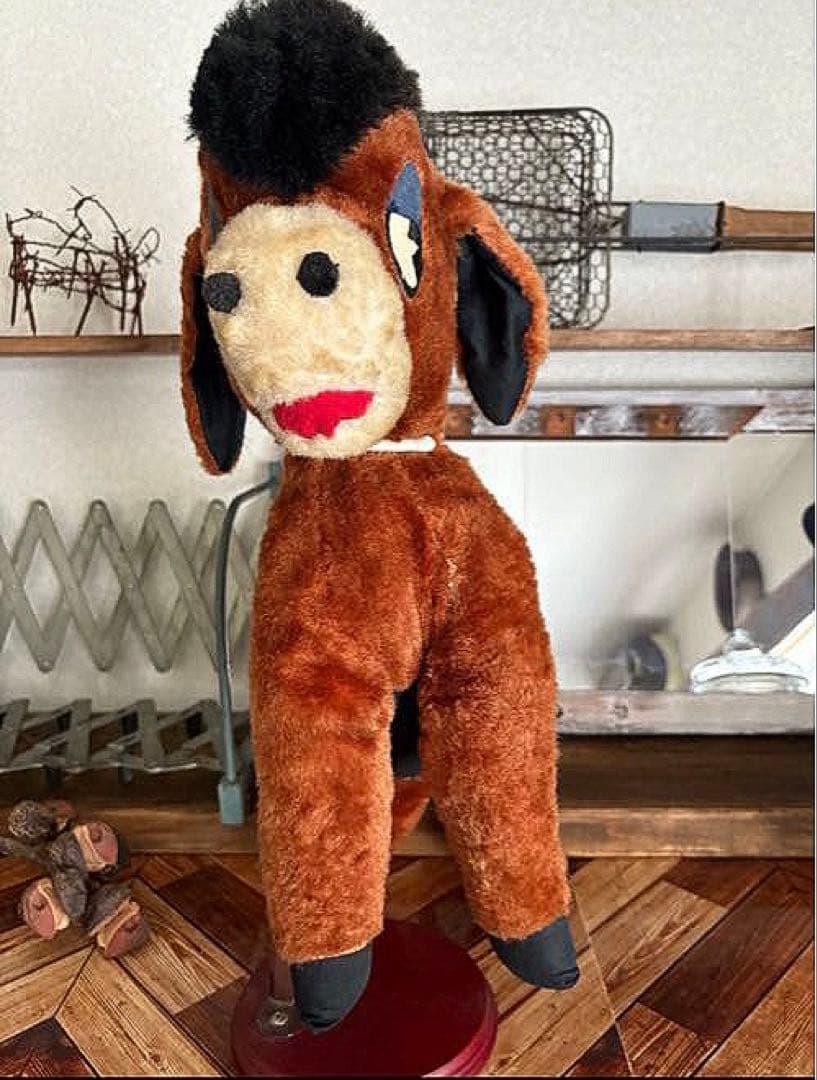 アメリカン雑貨 used レトロなロバのぬいぐるみ