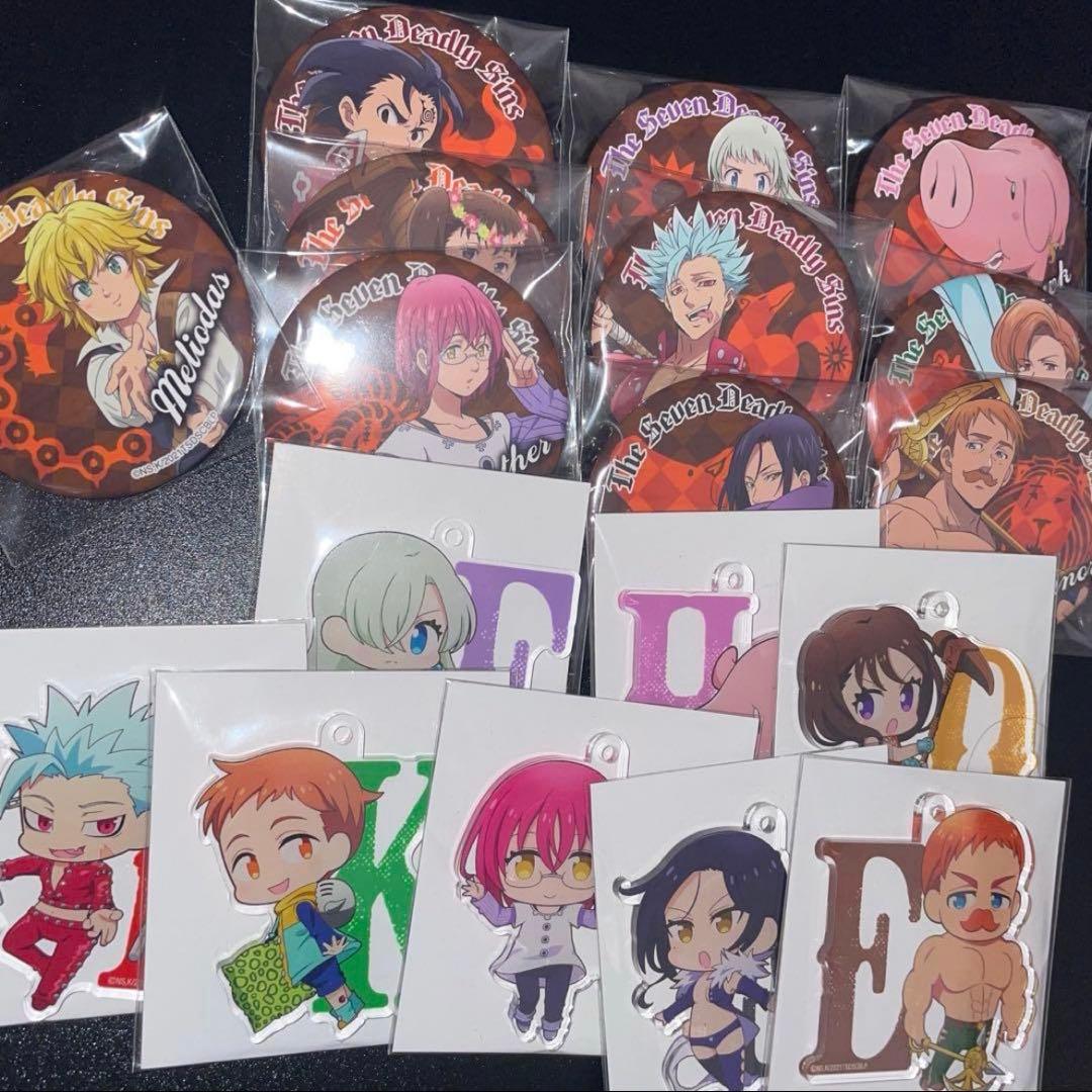 映画 劇場版 七つの大罪 光に呪われし者たち 缶バッジ アクキー 限定 グッズ