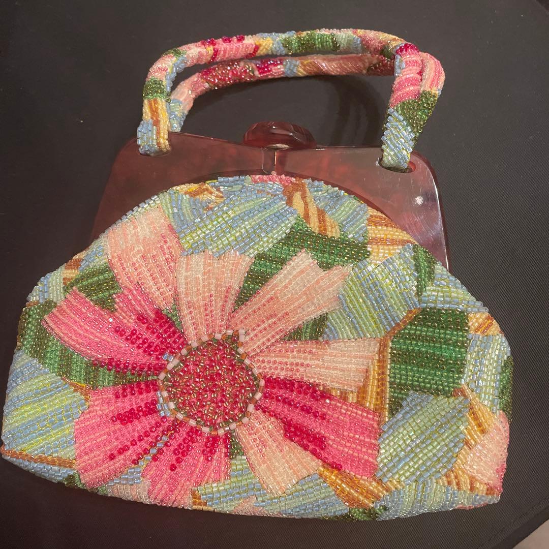 レイコさま専用　　和装バッグ ビーズ刺繍　2点セット