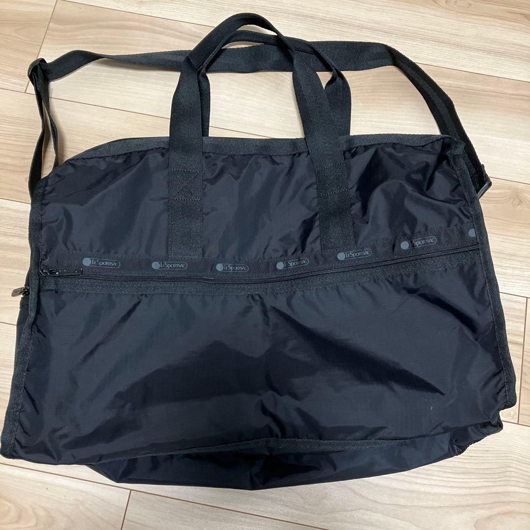 レスポートサック オールブラック　ボストンバック