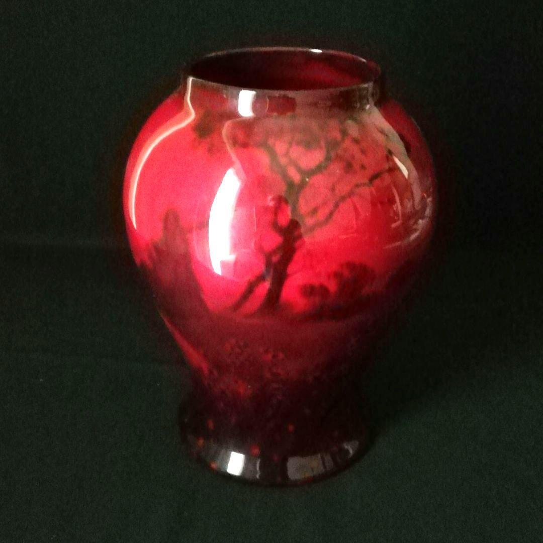 ロイヤルドルトン　フランベ②　花瓶　 　英国アンティーク