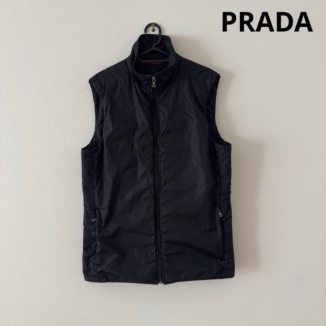 【prada】nylon puff vest サイズS