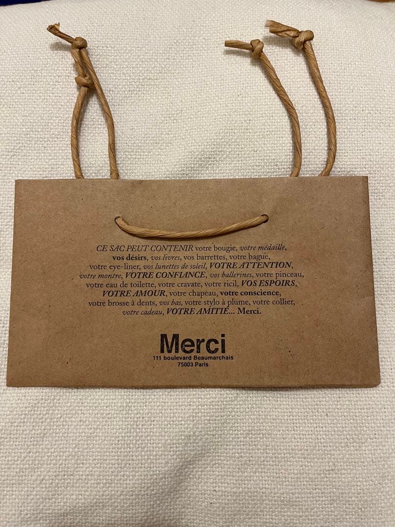 Merci トート デニムストライプ