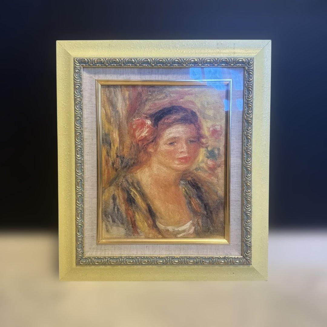 【即日発送】絵画 人物画 女性肖像画 額縁付き インテリア 家具