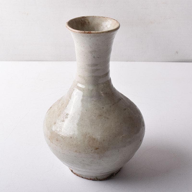 朝鮮美術　李朝　高麗白磁　長脛瓶　V　R8507