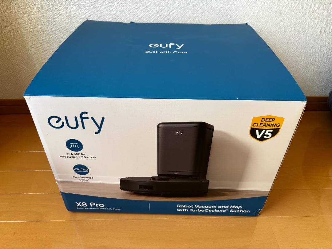 【新品未開封】Eufy X8 Pro ロボット掃除機 自動ゴミ収集ステーション付