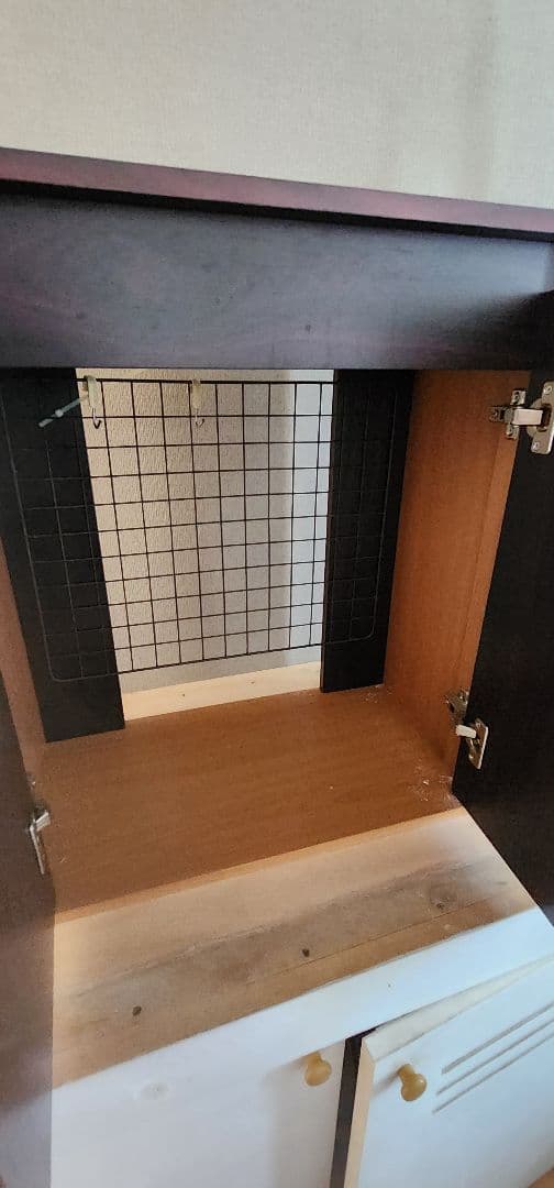 水槽台・キャビネット ダークブラウン