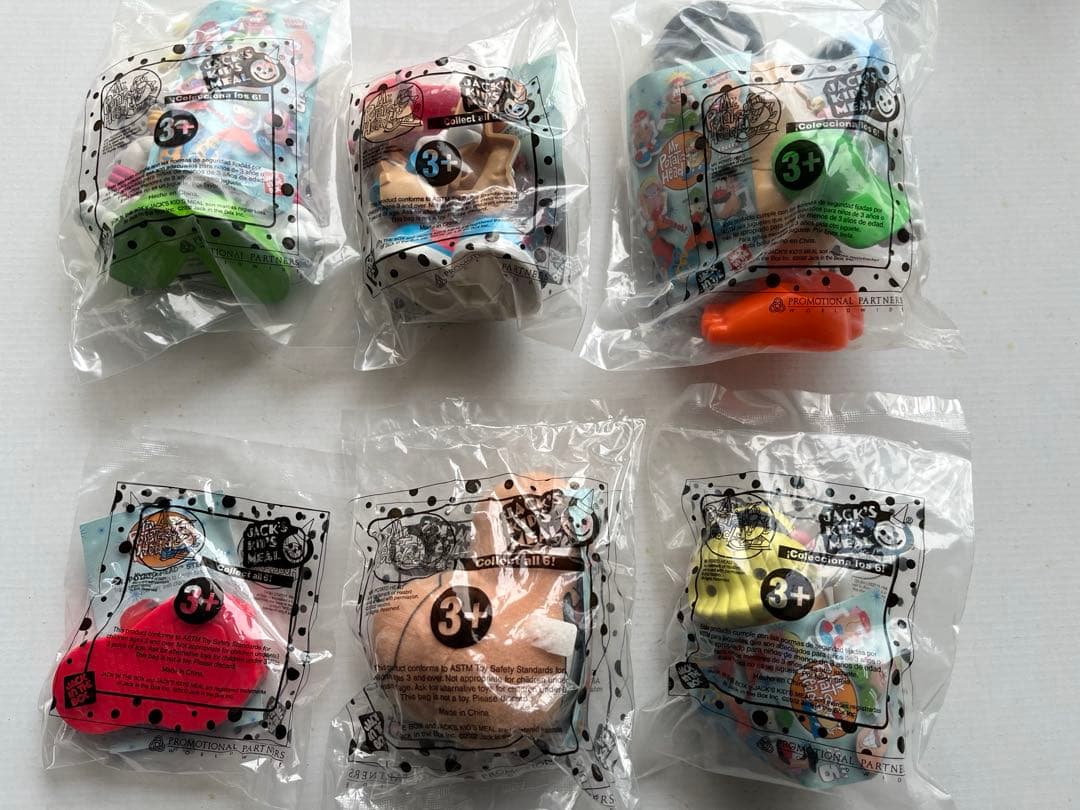 ジャック・イン・ザ・ボックス　キッズミール　MR ポテトヘッド　全6個セット