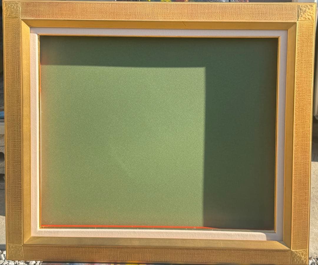 20Pサイズ豪華な金色の木製油彩額縁 アクリル板＆黄色袋＆供箱付き倉庫①1/6