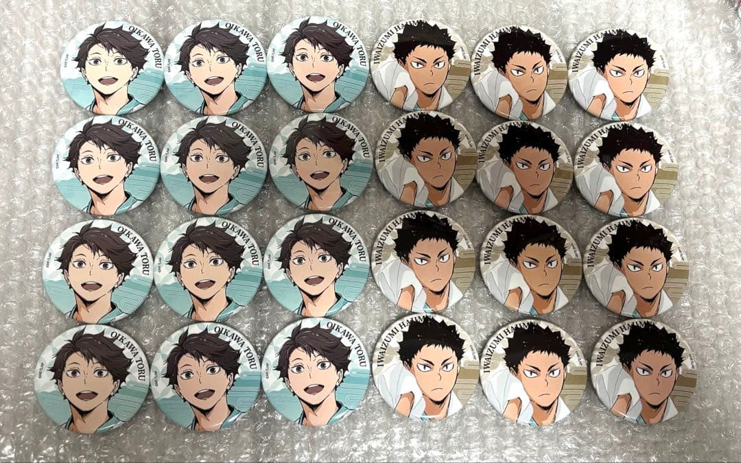 ハイキュー 極楽湯 缶バッジ 及川徹 岩泉一