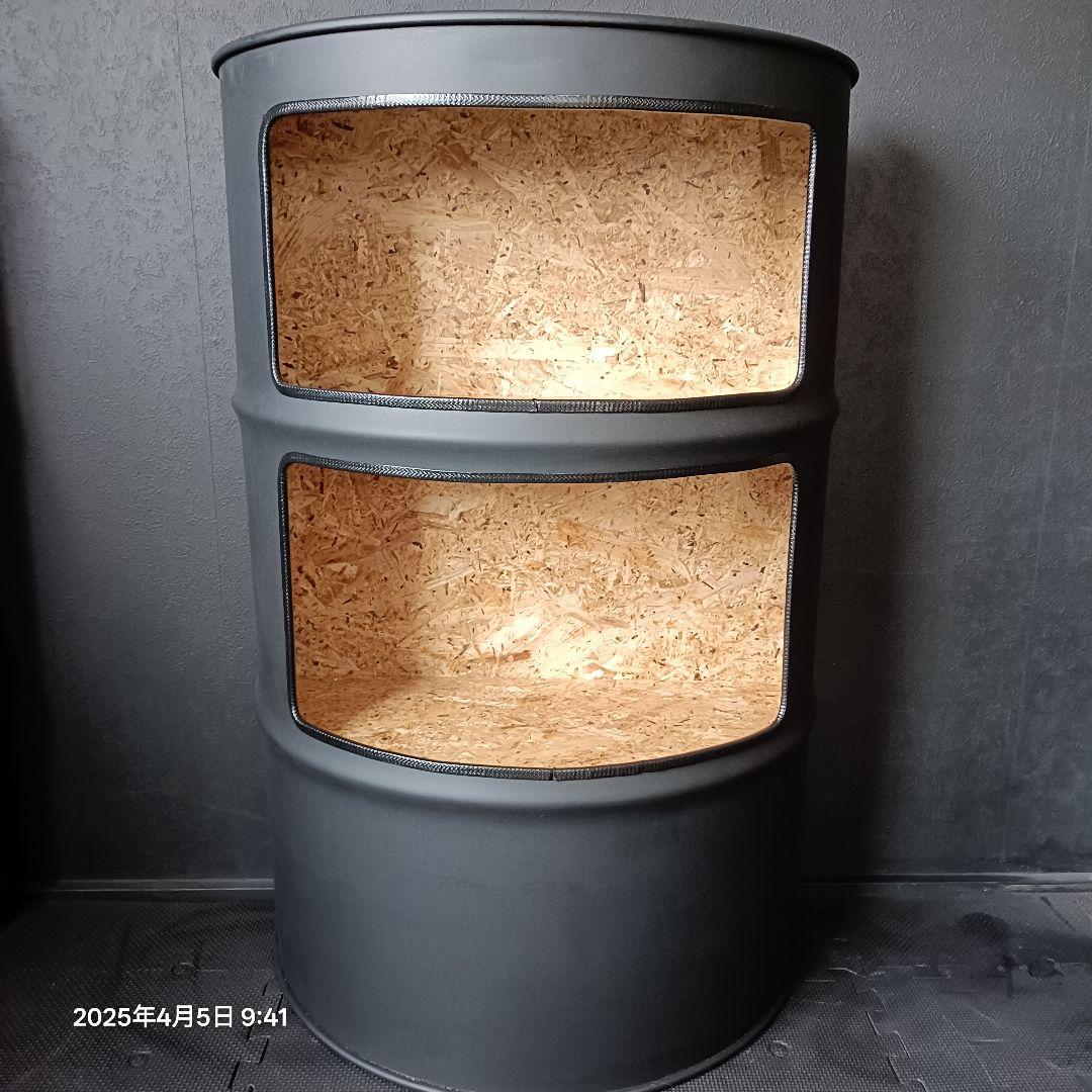 200㍑ドラム缶remakeBOX！マッドブラック